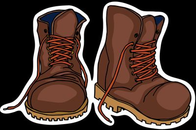 Illustration of boots.