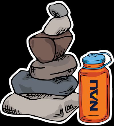 Illustration of cairn nalgene.