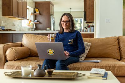 A future Lumberjack attends a Transfer Virtual Information Sessions.